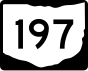 State Route 197 marker