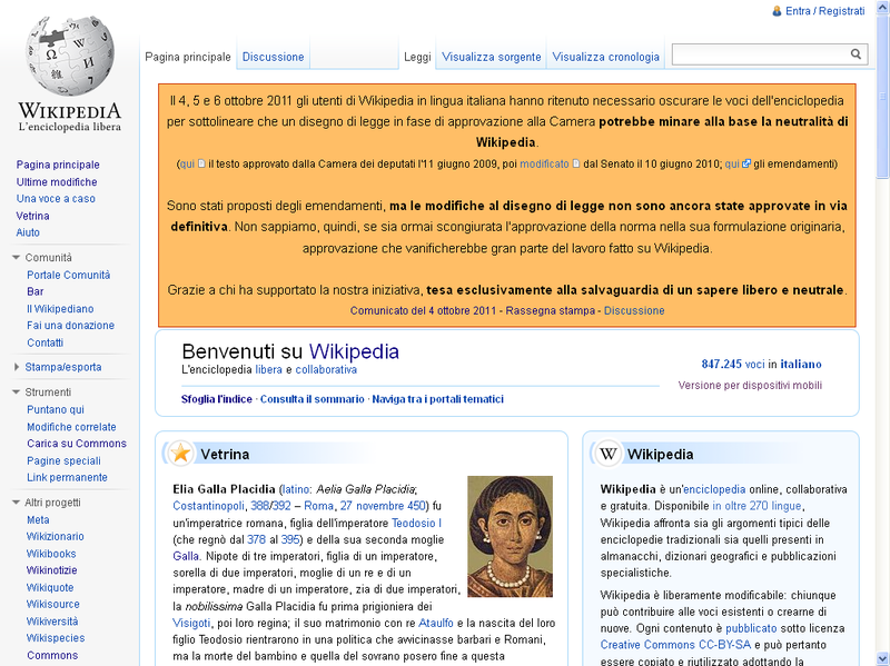 File:October 2011 Italian Wikipedia protest - Banner.png