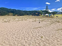 Onemana village from the beach in 2021