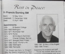 Order of Service from the funeral of Francis Durning Order of Service from the funeral of Francis Durning.png