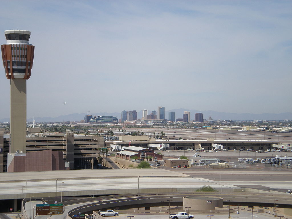 PHX tower with downtown