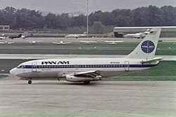 N70723, the aircraft in question, while operating for Pan Am Pan American World Airways - Pan Am Boeing 737-297-Adv N70723 "Clipper Luftikus" (23418557954).jpg