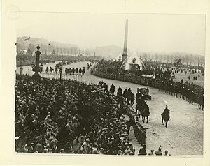 Parisians welcome President Woodrow Wilson (December 16, 1918) Parading Through Paris 6.jpg