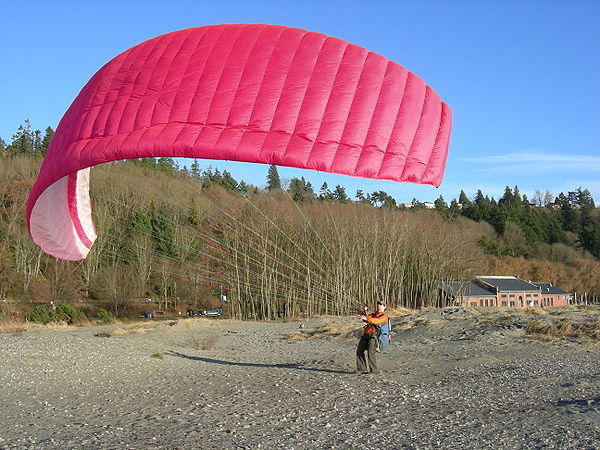 Land-based practice: Kiting