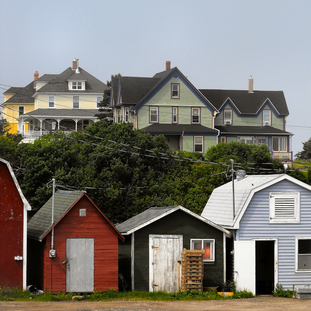 Город паркер. Поселок новая Шотландия. Annapolis County Canada.