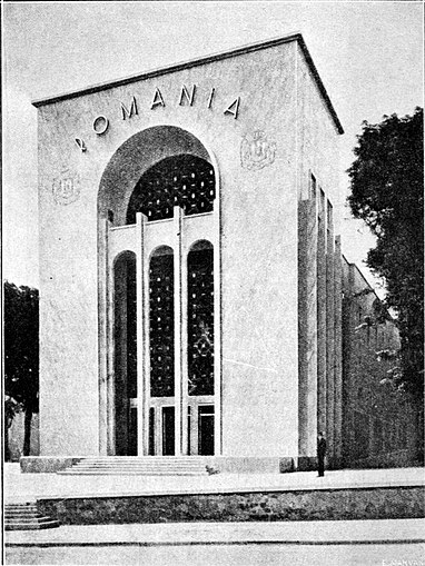 Pavilion of Romania at the 1937 World Exhibition, Paris, by Duiliu Marcu, 1937[31]