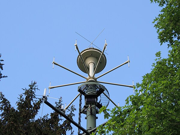 Direction finding antenna near the city of Lucerne, Switzerland