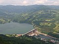 Reservoir Perućac, on the Drina