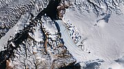 Thumbnail for File:Petermann Glacier in northwest Greenland ESA24895115.jpeg