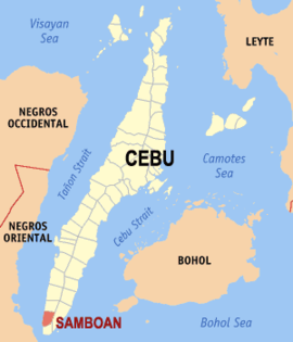 Samboan na Cebu Coordenadas : 9°31'43.51"N, 123°18'23.15"E