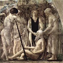 Piero della Francesca, Morte di Adamo (particolare), titolo anche di un racconto di Malègue.