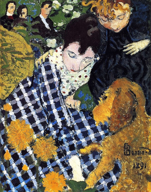 Fichier:Pierre Bonnard Woman with Dog 1891.jpg — Wikipédia