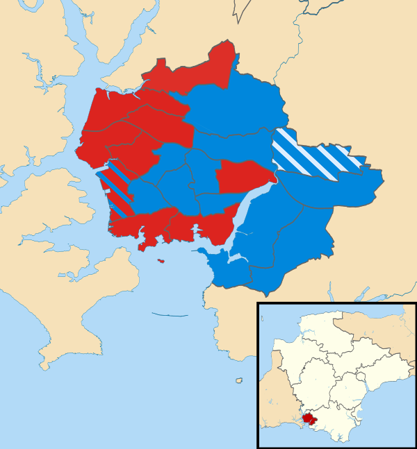 Plymouth City Council election 1979 map.svg