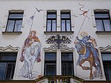 Plzeň - Bezručova 31, fresky