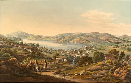 Ithaca by Edward Dodwell (1821).