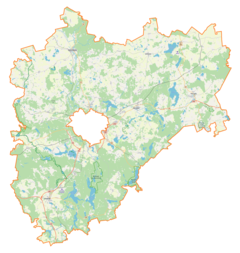 Mapa lokalizacyjna powiatu olsztyńskiego