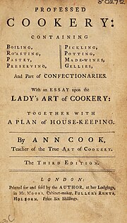 Thumbnail for Ann Cook (cookery book writer)