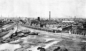 Общий вид на завод. 1909 год