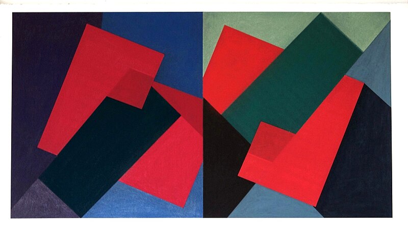 File:Red v Bue and Green pastel on paper 2013.jpg