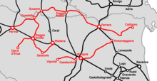 FER's railroad network. Rete Ferrovie Emilia-Romagna.png