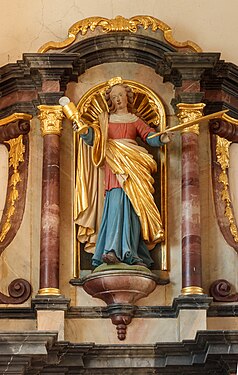 Saint Barbara Left side altar St. Genesius Riedböhringen