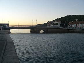 Road bridge to island of Murter, in Tisno, Croatia, 14.10.2007.jpg