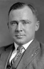A black-and-white photograph of Robert G. Simmons, longest-serving Chief Justice of the Nebraska Supreme Court