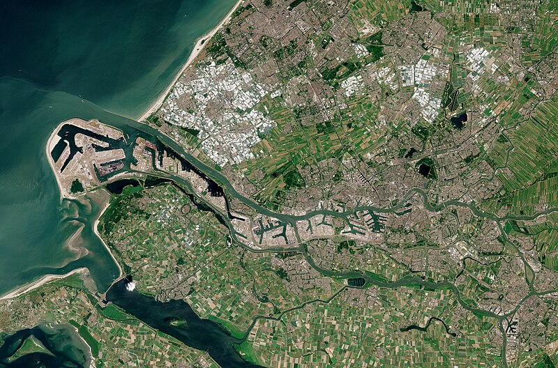 File:Rotterdam by Sentinel-2, 2018-06-30.jpg