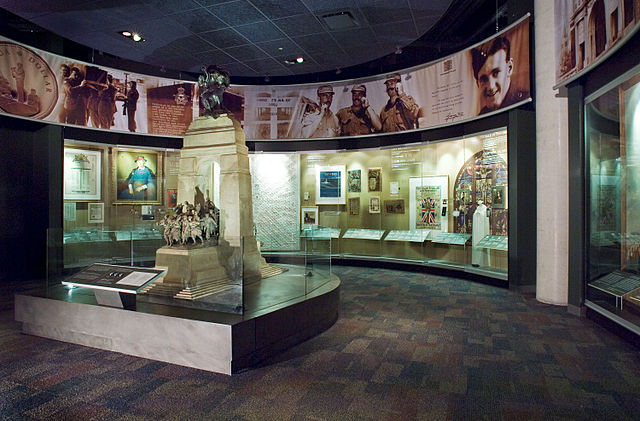 Royal Canadian Legion Hall of Honour at the Canadian War Museum, containing the original plaster model for the National War Memorial by sculptor Verno