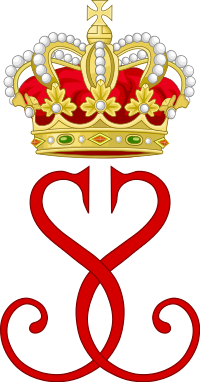 Royal Monogram of Princess Stephanie of Monaco.svg