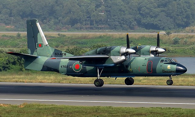 Bangladesh Air Force Antonov An-32 landing