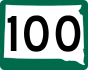Highway 100 marker