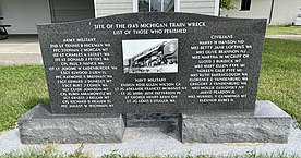 SITE OF THE 1945 MICHIGAN TRAIN WRECK, Michigan, North Dakota