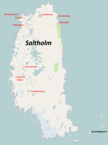 Map of Saltholm