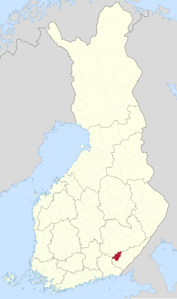 Местоположение на Savitaipale във Финландия
