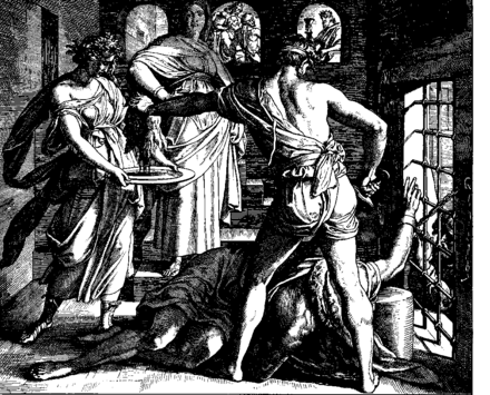 Beheading of John the Baptist by Julius Schnorr von Karolsfeld, 1860