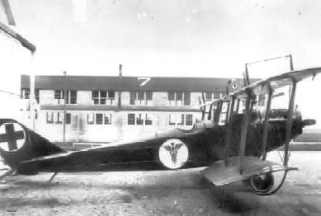 Scott Field Curtiss JN-4D configured as an air ambulance