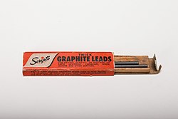 Sticks of pencil graphite produced by Scripto Scripto Thick Graphite Leads (30880925395).jpg