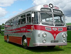 A preserved Harrington Wayfarer-bodied Leyland Tiger Cub of Silver Star, Porton Down. Silver Star 10.JPG