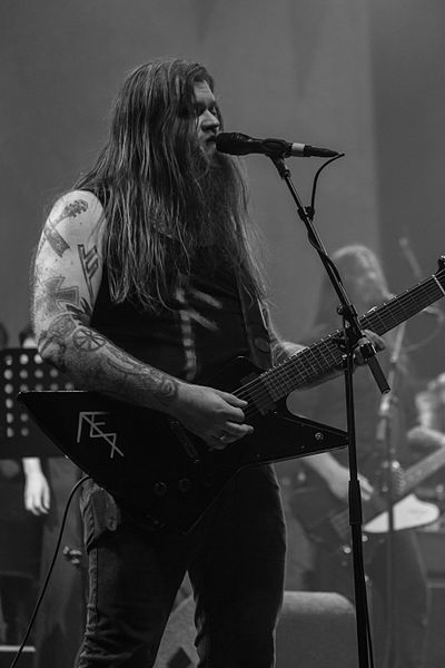 Bjørnson performing live in 2015