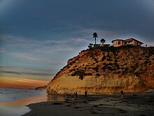 A bluff along the coast in Solana Beach Solana Beach bluffs.jpg