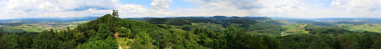 360 ° panorama from the Sonnenberg tower