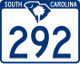 South Carolina Highway 292 işaretçisi