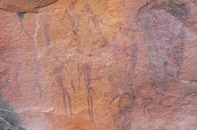 San rock paintings from the Western Cape in South Africa. Southafrica468bushman.jpg