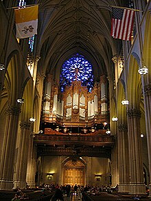 The grand gallery organ at St. Patrick's Cathedral, New York St.Patrick's Cathedral NYC6.jpg