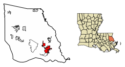 Slidell i Saint Tammany Parish och Louisiana