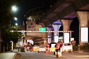 Stadium Metro station in Hyderabad (August 2019).jpg