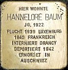 Stolperstein Alzey Hannelore Baum.jpg