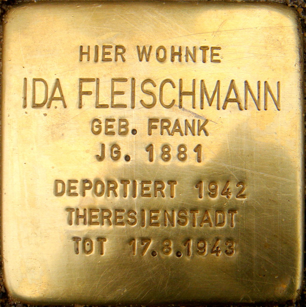 Stolperstein Ida Fleischmann.JPG