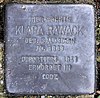 Stolperstein Ihnestr 47 (Dahl) Klara Rawack.jpg